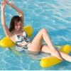 120 75cm Foldable Summer Water Hammock Swimming Pool Inflatable Mat Toys Rafts Floating Bed Drifter Lounge Chair191u