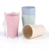 Пшеничная соломенная водяная чашка кофе пластиковый путешествия кубок для полоскания рта, питьевая чашка домашнего офиса подарки