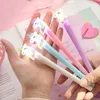 COSAS KAWAII Unicorn Işık Silika Kafa Jel Kalem Yenilik Nötr Kalem Yazma Çocuklar Hediye Ofis Okul Tedarik Güzel Papeterie GB626