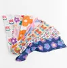 Färgglada tyllstrumpor Transparent Summer Thin Flower Mesh Socks for Women Long Funny Socks Loose Female Dress Hosiery Street
