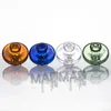 Colored Dual Directional Airflow Smoking Glass Carb Cap with Hollow Inner Tubes for Flat Top Quartz Banger Nail Spinner 767