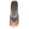 African Braid Twisted Synthetic Wigs Tube Black Wig Hair Wigs