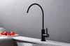 Waterzuiveraar Tap Europa Stijl Totaal Messing Enkele Koud Keuken Kraan Zwart Keuken Mixer Tap, Sink Tap