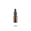 5-50 ml bruine druppelaar druppel amberkleurige glazen flessen aromatherapie vloeistof voor essentiële basismassageolie pipet navulbaar