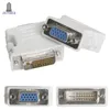 500PCS / LOT DVI24 + 5 till VGA Adapter Dual Monitor Connector VGA till DVI Converter Adapter Adapter Connector