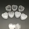 100pcs 4g 4ml Empty Plastic Clear Heart-shaped Cosmetic Jars Face Soft Cream Travel Containers Lotion Bottle Sample Pots Gel Box268g