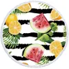 Sommer-Strandtuch, Wassermelonen-Ananas-Druck, Stranddecke, Polyester, Picknick-Wandteppich, Yoga-Matte, 150 cm, Strandtuch