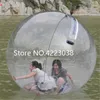 Livraison gratuite 2.0 m Dia boule de marche de l'eau gonflable colorée, jeux d'eau en plein air pour enfants, boule de rouleau d'eau gonflable