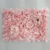 3d 40x60 cm DIY Silk Artificial Rose Flower Wall for Home Decoration Baby Shower Bakgrunder Bröllop Bakgrund Salong Hårdekor4322054