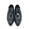 Erkek Çin Marka İtalyan Moda Stil Deri Elbise Ofis Örgün Ayakkabı Patent Deri Sihirli Boyutu 48 50 Ayakkabı Erkekler için