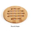 Bamboo Heat Resistant Pad Fish Whale 16cm Round Bamboo Coaster Anti Scald Pan Plate Dish Table Mat