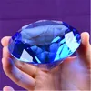 Crystal Glass Cut التماثيل الماس المصغرة Miniatures Gift Feng Shui أحداث الزفاف لإكسسوارات الديكور على الطاولة المنزلية 8cm270k