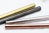 6*215mm 304 Stainless Steel Straw Bent And Straight Reusable Colorful Straw Drinking Straws Metal Straw Cleaner Brush Bar Drinking Tool