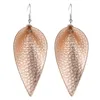 Boho PU Leather Teardrop Dangle Instrukcja Kolczyki Dla Mody Modna Biżuteria Kobiety Wody Drop 5 Kolory !! Żyrandol