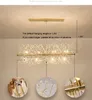 Nowoczesny Crystal Chandelier Oświetlenie Nordic Dandelion Żyrandol Lampa Sypialnia / Hall / Sklep Wiszący Oprawa / Zawieszenie AC 110V 220 V