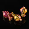 US Color Glass Bubble Carb Cap Od26mm unikt f￶r vattenpipor Flat Top Quartz Banger Nails Water Bongs Pipe Dab Rig