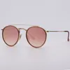 Toda la moda Hombres Retro Gafas de sol redondas Mujeres clásico piloto deporte HD uv400 gafas de sol de metal gradiente gran calidad Conducción G2601134