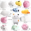 agitarsi pvc animale estrusione giocattoli di sfiato squishy rimbalzo squishy divertente gadget giocattolo di decompressione pendente mobile carino regalo per bambini