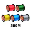 5000m 3000m 1000m 500m 300m W4 brins tressés PE lignes de pêche 4 tissages ligne de tresse 10lb100lb 5colors3921817