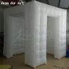 Wholesale Led illuminating inflatable cube Photo Booth tent background for wedding party decoration with remove cover