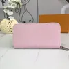 Neue klassische Druckblume Damen Geldbörse Dazzle Farbe Reißverschluss Münztüte Handtaschen Geldbörsen Frauen Orgel Zwischenschicht Kartenhalter Clutch Bag265g