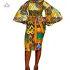 2019 été robe africaine pour femmes été Vintage Maxi Dashiki afrique vêtements femme col rond manches longues coton aucun WY1711