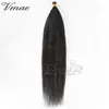 VMAE I 팁 몽골어 자연 블랙 1G 가닥 100g Keratin Fusion Pre 보세 킨키 스트레이트 처리되지 않은 처녀 레미 인간의 머리카락 확장