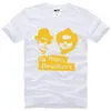 The Blues Brothers Jake and ElwoodプリントTシャツメンズ夏のコットンOネック半袖メンズTシャツ映画音楽男性ティーシャツ