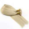 300g 300Strands Pré-coladas ponta plana da extensão do cabelo 16 18 20 22 24 26inch extensões brasil, cabelo russo, grátis DHL