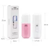 DHL ship Portable Mini Nano Mist Sprayer Facial Body Nebulizer Steamer Moisturizing Skin Care Tools 30ml Face Spray Beauty Instrum5836808