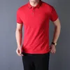 Высокое качество мужские футболки футболка мужские летние поло с коротким рукавом футболки Emboridered Crewneck повседневные топы