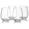 4pc Set Shatterproof Plastic vinglas Unbreakable PCTG Red Wine Tumbler Glasögon Koppar Återanvändbar transparent fruktjuice Beer Cup Y2426