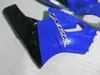 Free Custom fairing kits for Kawasaki Ninja ZX12R 2000 2001 ZX1-2R 00 01 ZX 12R body repair blue aftermarket fairings set