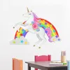 Retail Kids Cute Rainbow Star wall stickers home decor Art wall sticker Children waterproof Decal Wallpaper girls Bedroom Decorati1489966