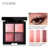 Stenenius 4 färger Matte Eye Shadow Palette Eye Makeup Långvarig Vattentät Eye Shadow Luxury Quality Glitter