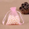 Hediye sargısı 50pcs 7x9cm 9x12cm Şeffaf Organza Cep Noel Cadılar Bayramı Kutusu Ambalaj Çantaları Düğün Şeker Çikolata Çanta11