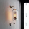 Style industriel rétro lampes murales Vintage créatif concis verre lumière cuisine Restaurant Loft mur LED applique MYY