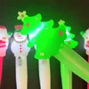 Penna neutra natalizia Gli studenti neutri con luce natalizia scrivono i bambini con penna a LED scrivono il Natale con la penna