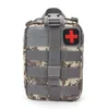 DHL50pcs unisexe haute qualité Camouflage 7 couleurs 600D Oxford étanche en plein air Molle premiers secours médical taille outils sac