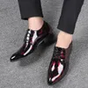 Hot Sale Men Leather Dress Shoes Fashion Wedding Dressing Flats Shoe Man Light Lace Up Leather Shoe Male Casual Party Business Shoes