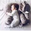 Duerme con altura de bebé Granhada de elefante de peluche Juguete Juguete Sleeple Sleep Back Cushion Lindo Elefante de peluche Baby Acompañamiento de muñecas Regalo de Navidad