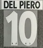 1996 1997 Retro #21 ZIDANE #10 DEL PIERO Namnuppsättning Utskrift stryk på överföringsmärke