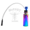 Mini Stijl Regenboog Waterpijp Shisha Roken Glas Waterleiding 120 MM Aluminium Metalen Tabak Booreiland Wax Waterleiding Voor roken Waterpijpen Waterpijpen