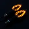 Uniwersalne wodoodporne światło motocyklowe 4pcsset 12V 12 LED Motocyclemotorbike Wskaźniki sygnałów Turn Light Super Bright2844035