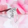 Wholesale-creative ring for Pandora 925 sterling silver CZ diamond glitter bouquet ring ladies fashion items with original box