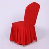 Chaise de robe d'été couvre la chaise de jupe en Lycra élastique couvre le tissu de chaise extensible Spandex pour l'événement de Banquet de mariage d'hôtel