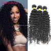 Glamorous Human Hair Weft Natural Color Brazilian Malaysian Peruvian Indian Jerry Curly Hair Extensions 3 Bundles 100g/pcs Virgin Hair Weave