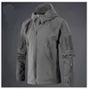 Wojskowe Tactical Odzieżowe Oświeźki Soft Shell Fleece Jacket Men Army Polartec Sportswear Hunt Hunting Sport Kurtki Kapturem