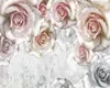 Carta da parati 3d per camera da letto Romantica moderna Pittura a olio fiore Pastorale americana Sfondo TV Decorazione murale Carta da parati