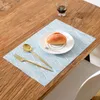 pvc rectangle placemat modern coffee dining table mat drink coaster kitchen home decoration accessories placemats coasters
